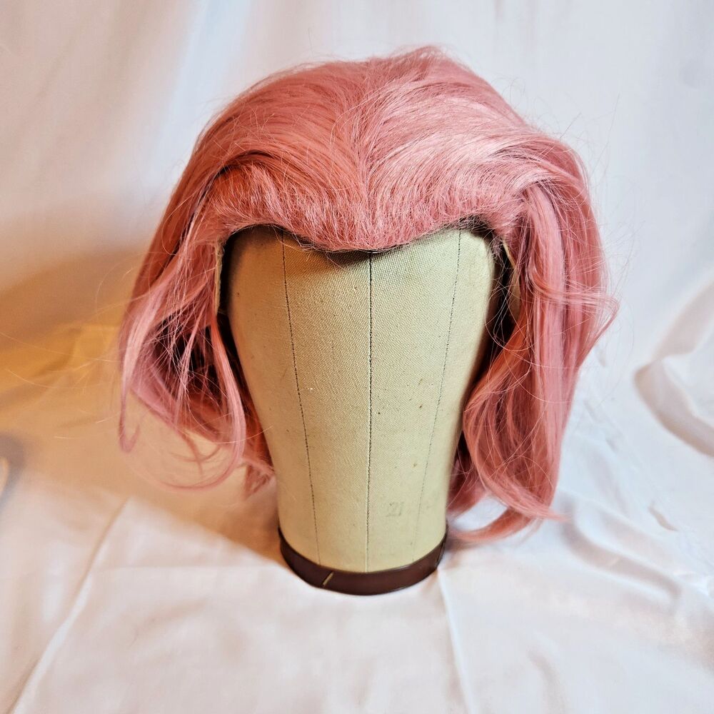 Pink Short Cosplay Wig Women Anime Costume Halloween Party Adult